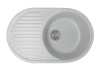 Мойка ML-GM16 гранит, овальная с крылом, серая (310) 465735180мм