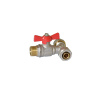 Кран шаровой тройник МП 16 х 12 ш х 16 RVC